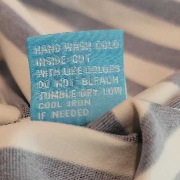 J McLaughlin Off Shoulder Stripes Puff Sleeve Top - Picture 9 of 9